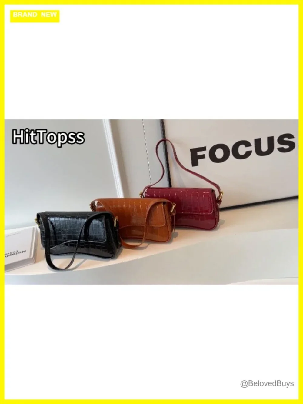 Faux Leather Y2K Shoulder Bag Crossbody Purse for Women